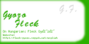 gyozo fleck business card